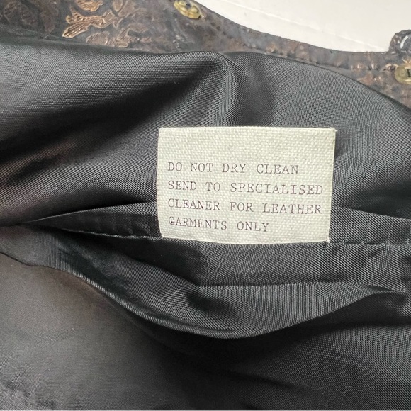 Vintage Begedor Italia leather jacket in black and bronze - Picture 6 of 10